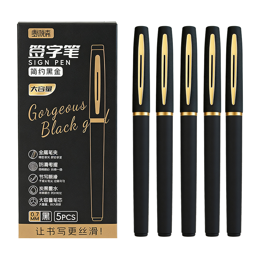 Stationery Supplies Business - 5 stks/pak Grote Capaciteit Gel Pen