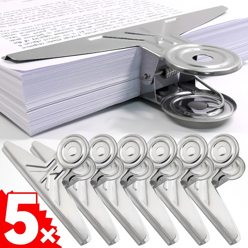 Binder Clip Assorted - Extra grote Bulldog papieren bindmiddelclips roestvrijstalen