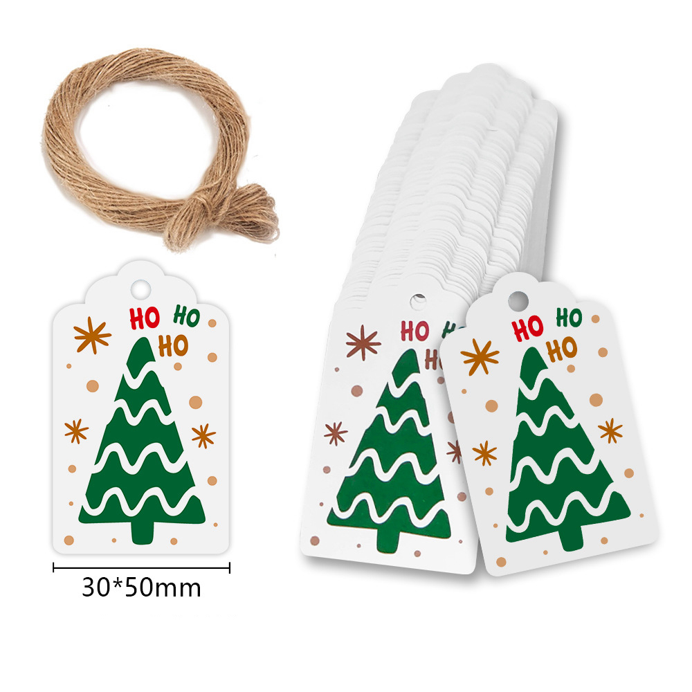 Cardstock Paper Pack - Vrolijke Kerst Tags Kraftpapier Kaart Label