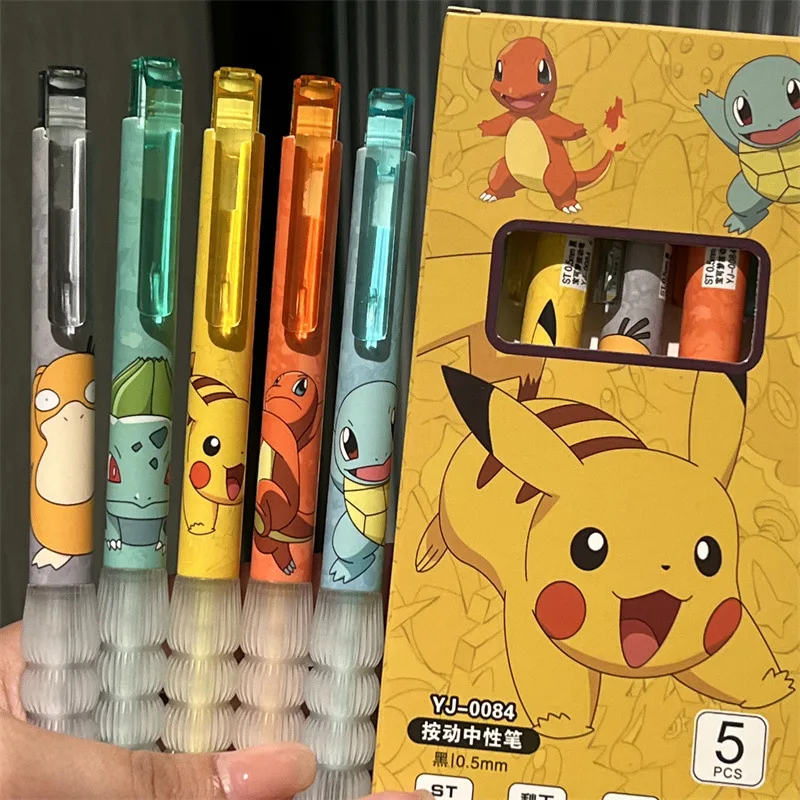 5 stks Pikachu Gel Pen Set Pok - Gel Ink Pen Set recensie en prijs