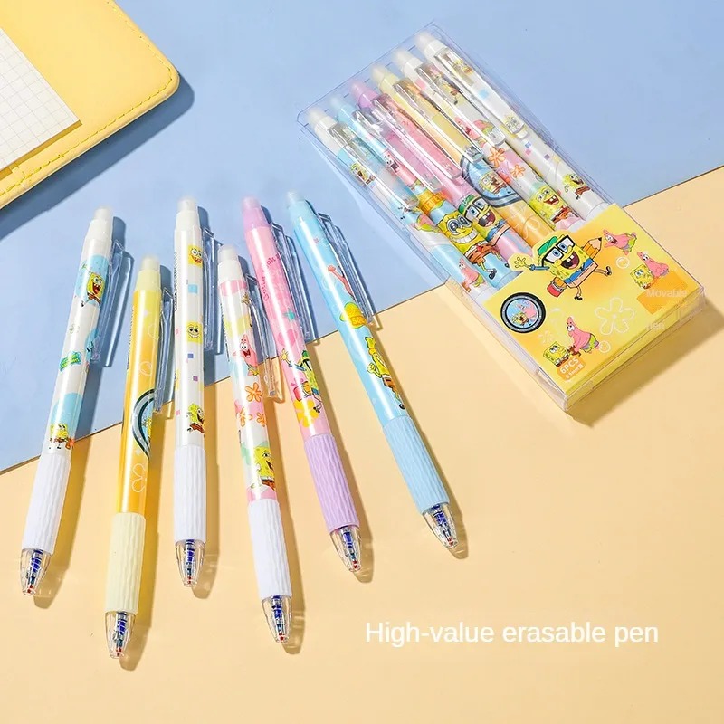 6 stks/set SpongeBob Kawaii Ui - Gel Ink Pen Set recensie en prijs