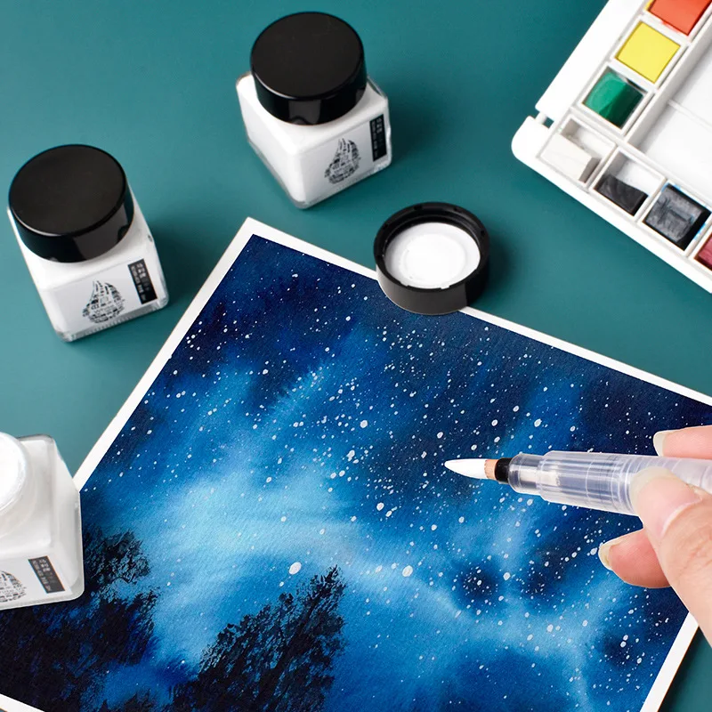 30Ml Witte Inkt Hoogglans Aqua - Correction Fluid White recensie en prijs