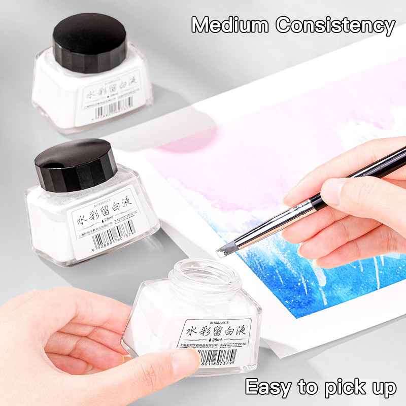 Borrence 28 ml aquarelmaskeerv - Correction Fluid White recensie en prijs
