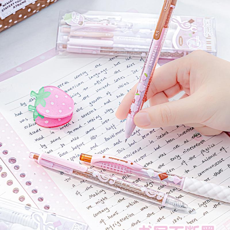 Aardbeienchocolade-serie 0,5 m - Gel Ink Pen Set recensie en prijs