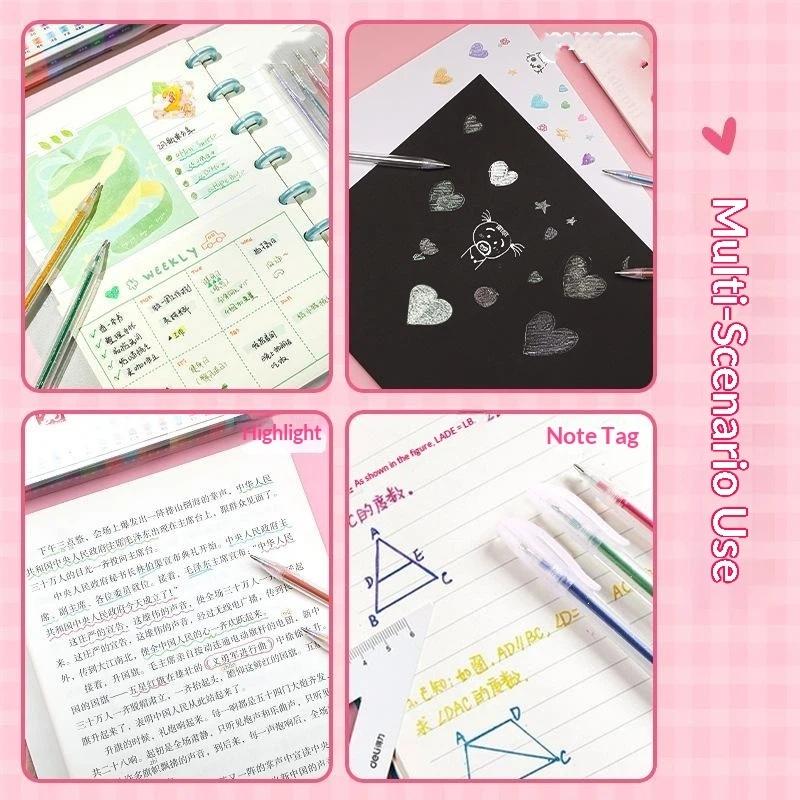 8/12/18 Kleuren Glitter Gelpen - Gel Ink Pen Set recensie en prijs