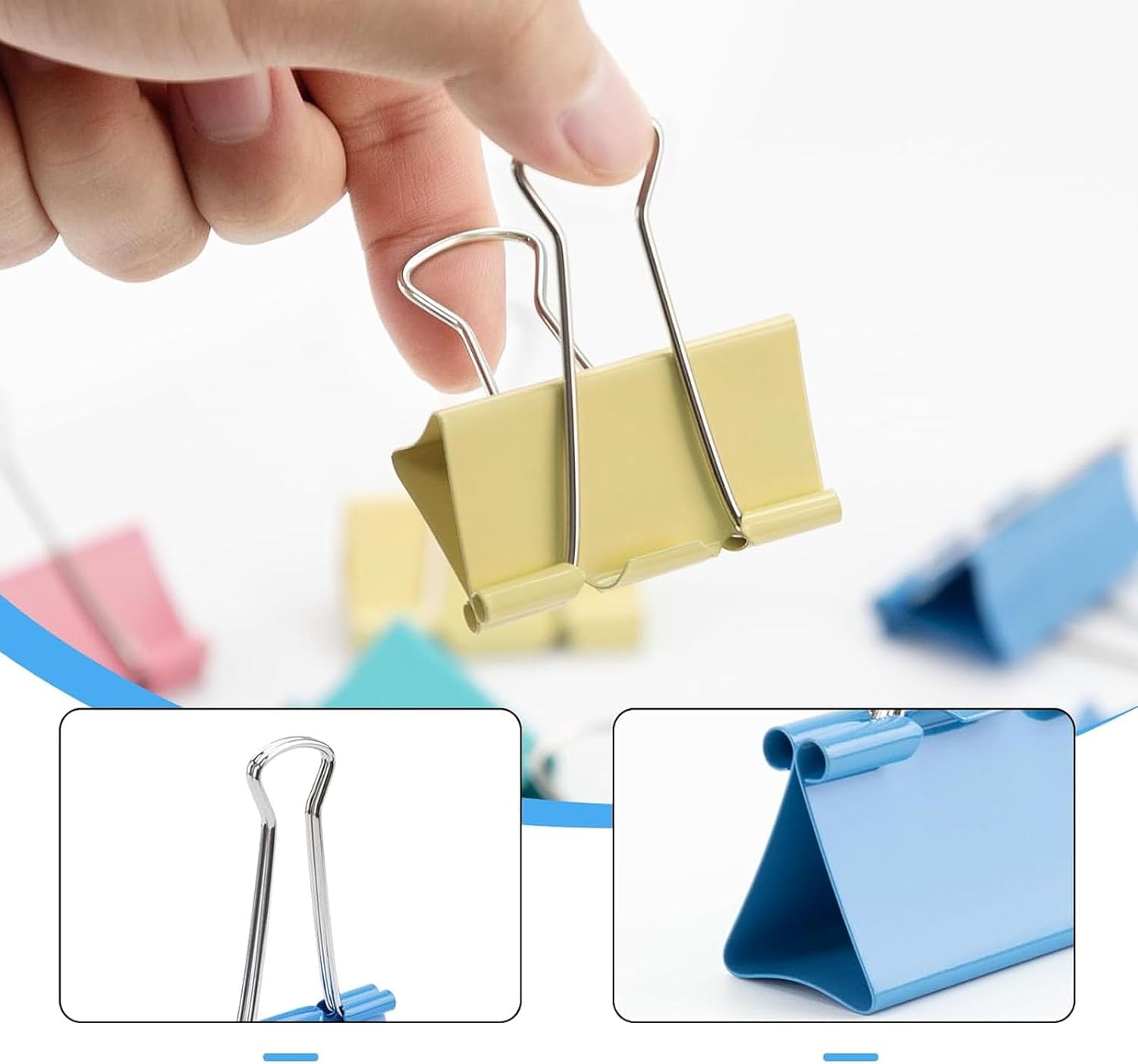 Opvouwbare clips, 40 paperclip - Binder Clip Assorted recensie en prijs