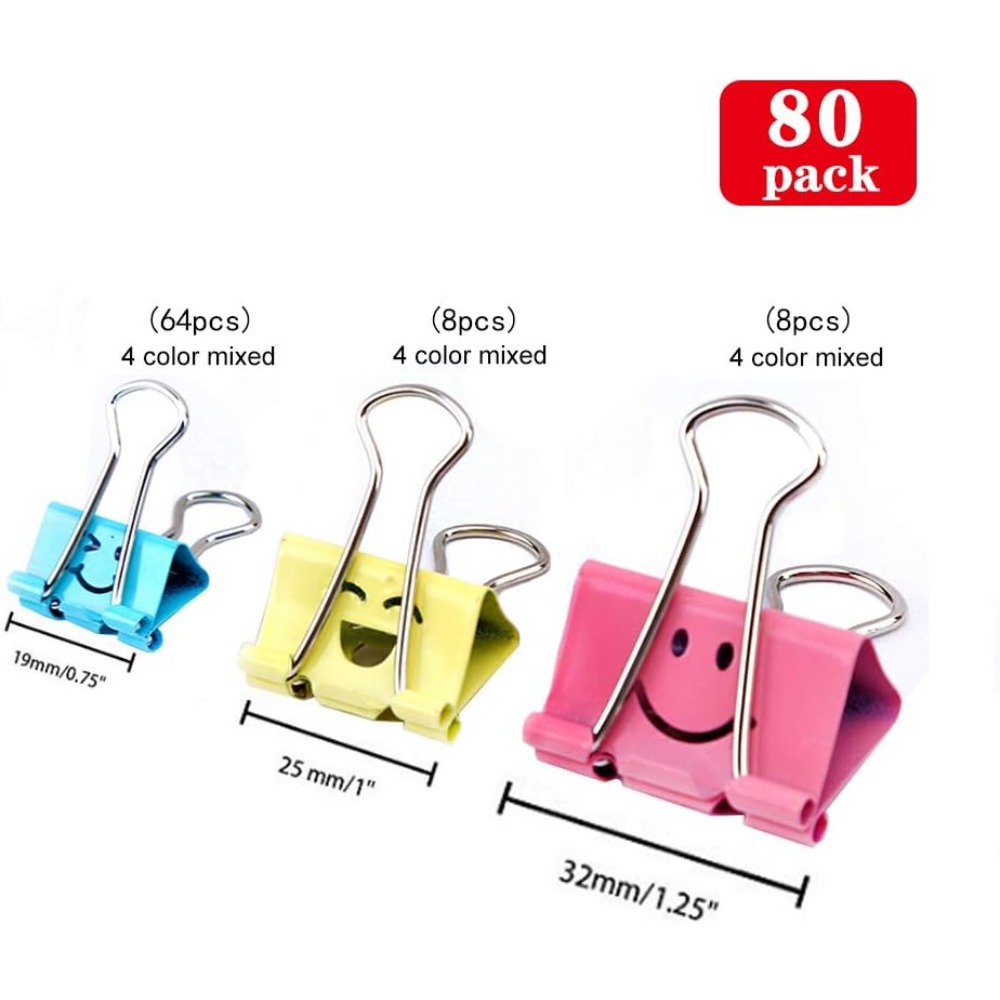 80 stuks diverse klemmen, scha - Binder Clip Assorted recensie en prijs