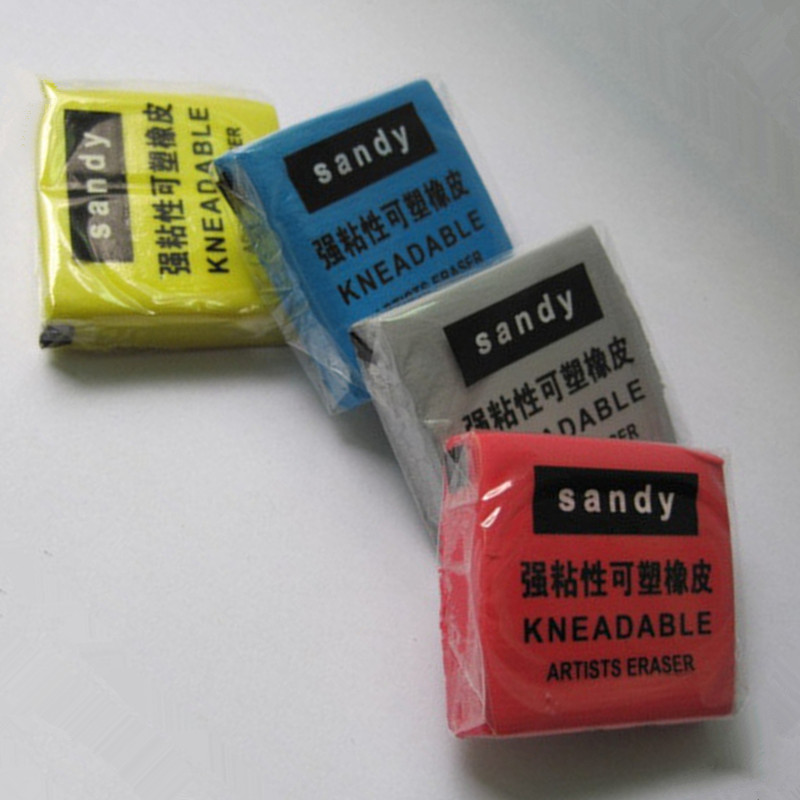 Kneedbaar rubber pastel schets - Rubber Eraser Kneaded recensie en prijs