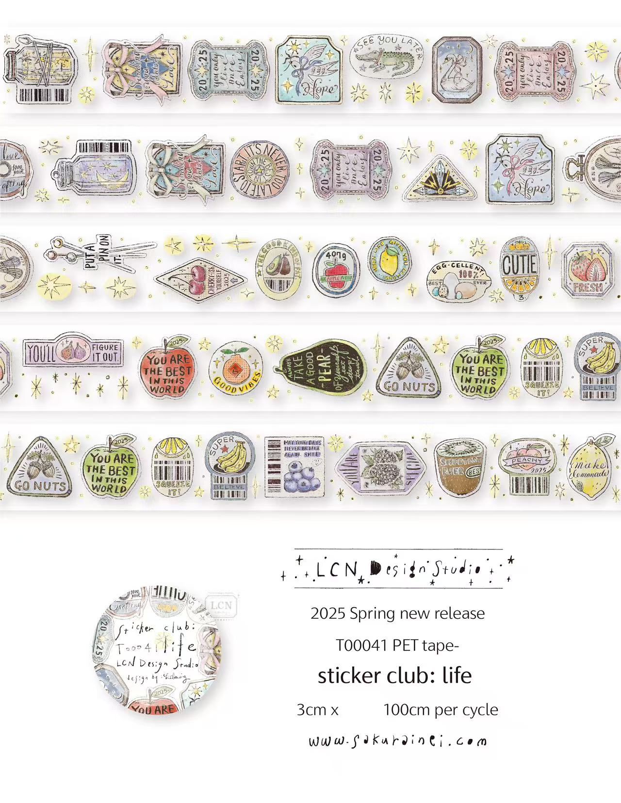 1 Loop LCN Vintage Sticker Clu - Washi Tape Set recensie en prijs