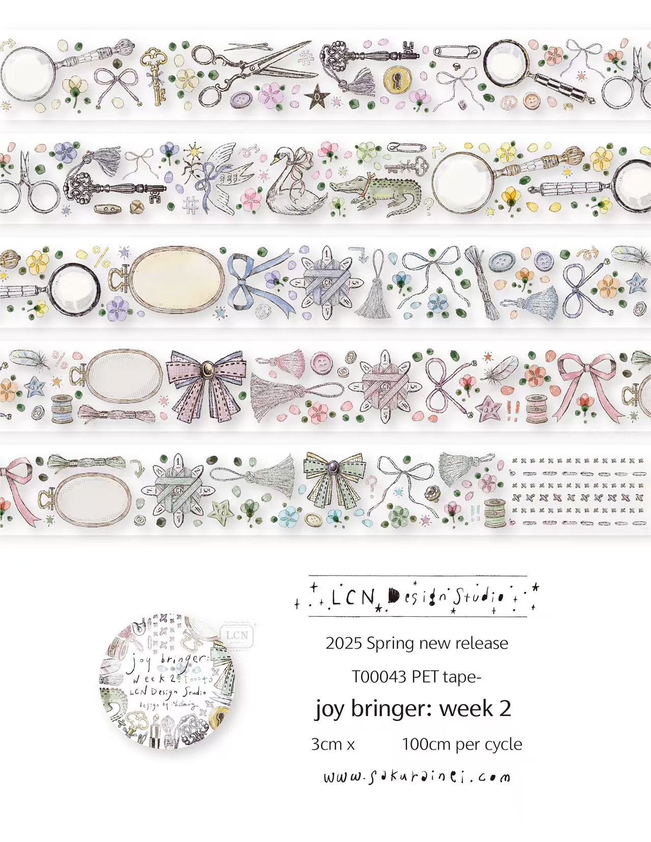 1 Loop LCN Vintage Sticker Clu - Washi Tape Set recensie en prijs